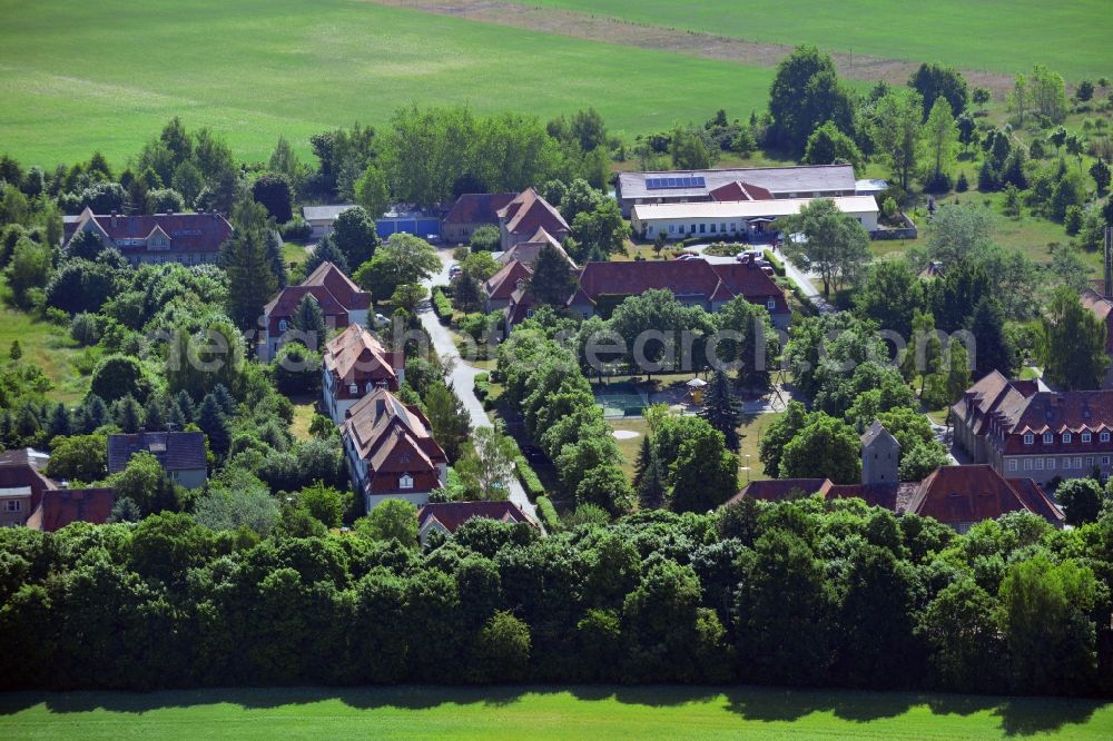 Aerial image Burg (bei Magdeburg) - Building the retirement home an der Waldstrasse in Burg (bei Magdeburg) in the state Saxony-Anhalt