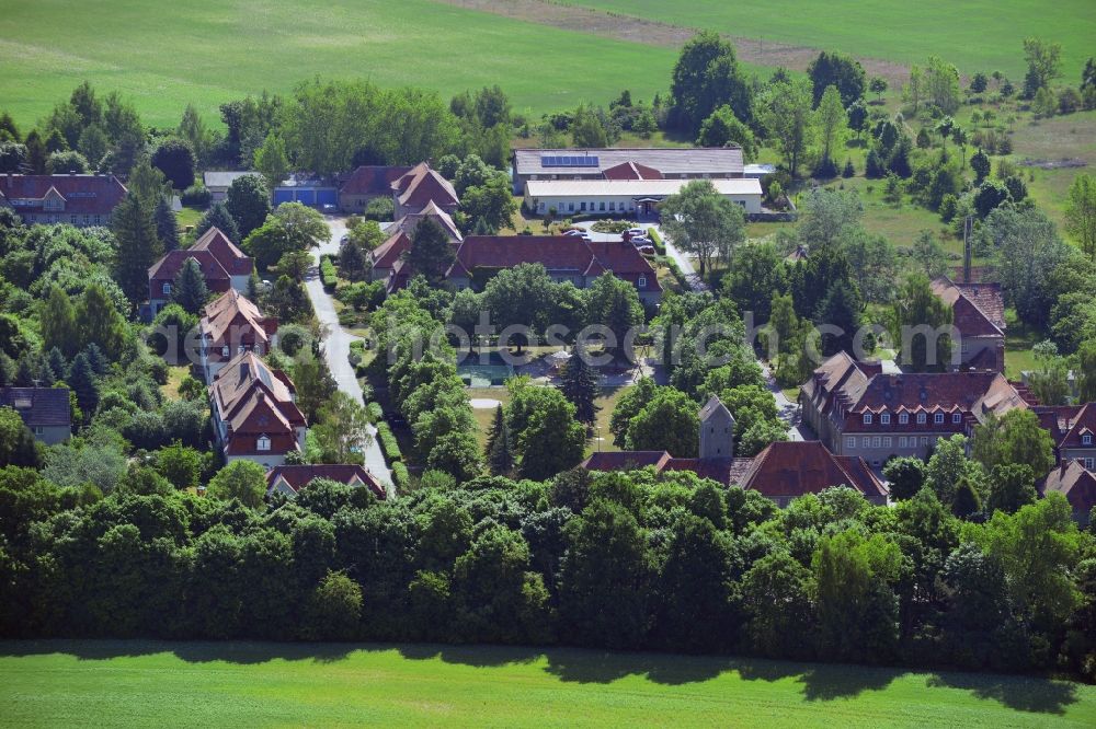 Aerial photograph Burg (bei Magdeburg) - Building the retirement home an der Waldstrasse in Burg (bei Magdeburg) in the state Saxony-Anhalt