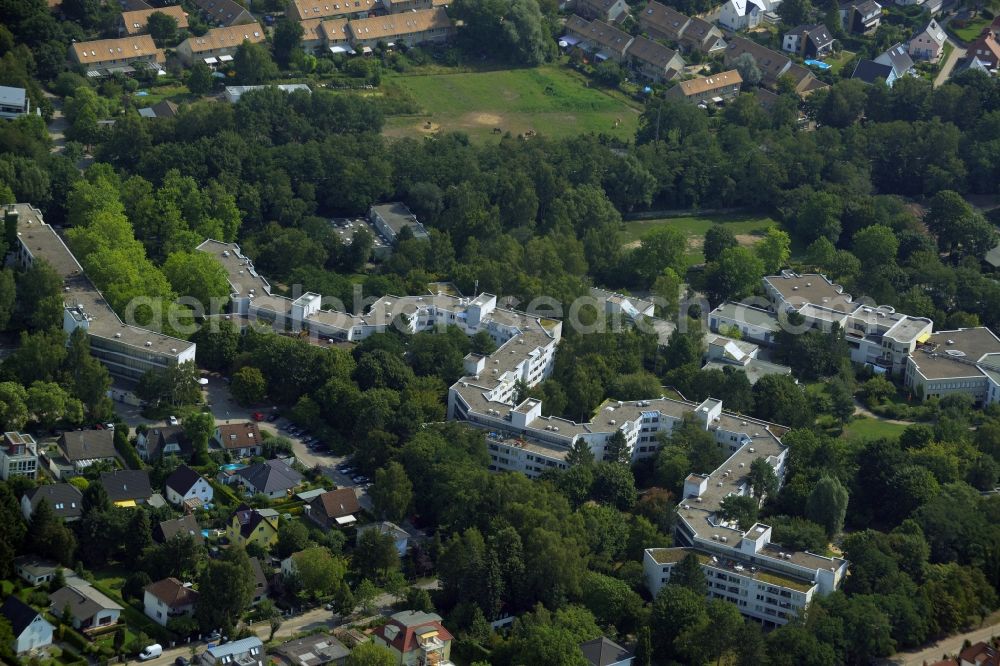 Heiligensee, Berlin from above - Building the retirement home Evangelisches Jugend- und Fuersorgewerk e.V. in Heiligensee, Berlin