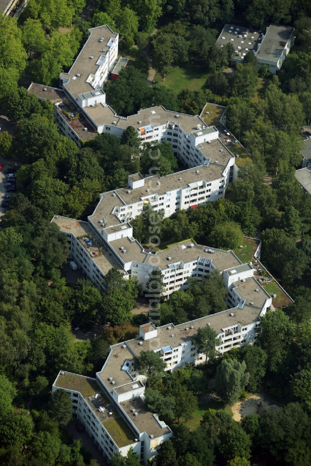 Aerial image Heiligensee, Berlin - Building the retirement home Evangelisches Jugend- und Fuersorgewerk e.V. in Heiligensee, Berlin