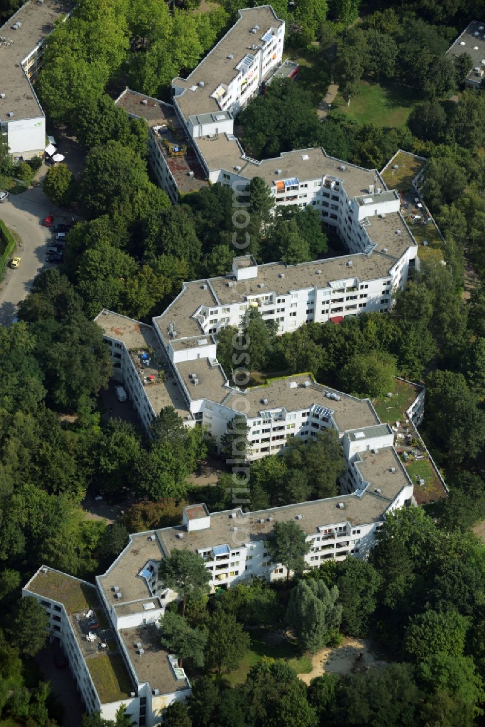 Aerial photograph Heiligensee, Berlin - Building the retirement home Evangelisches Jugend- und Fuersorgewerk e.V. in Heiligensee, Berlin