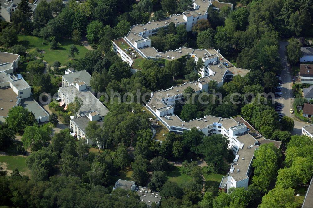 Heiligensee, Berlin from the bird's eye view: Building the retirement home Evangelisches Jugend- und Fuersorgewerk e.V. in Heiligensee, Berlin