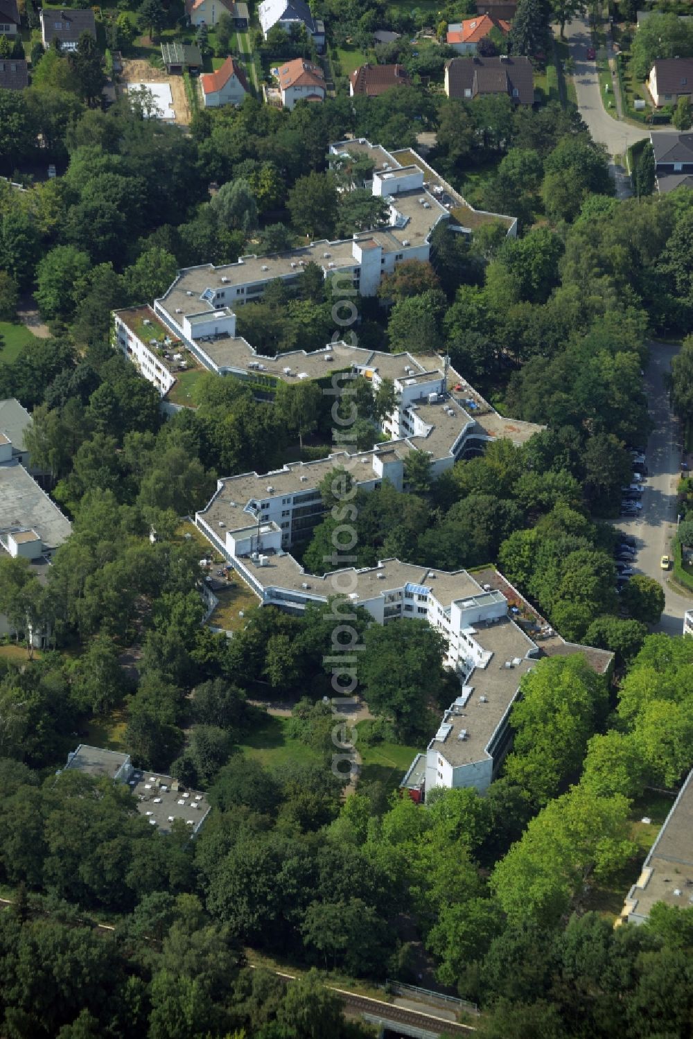 Aerial image Heiligensee, Berlin - Building the retirement home Evangelisches Jugend- und Fuersorgewerk e.V. in Heiligensee, Berlin