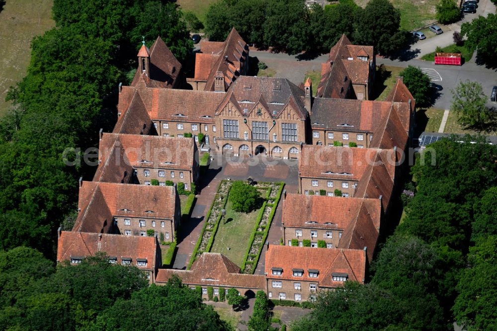 Bremen from above - Building the retirement home Egestorff in Alter zuhause gGmbH in Bremen, Germany