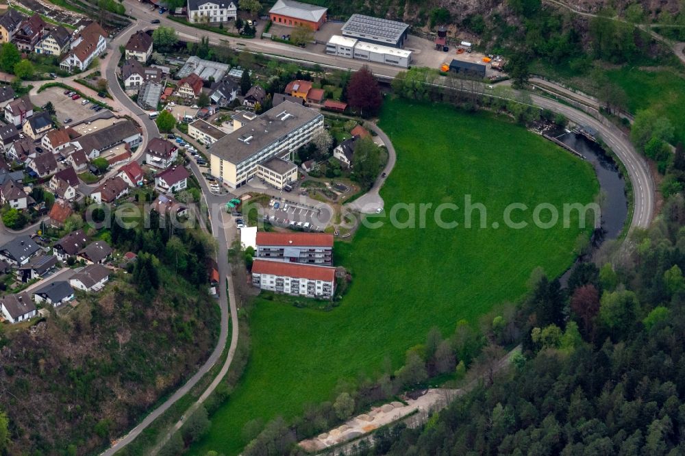 Aerial photograph Schiltach - Building the retirement home Gottlob Freithaler Haus in Schiltach in the state Baden-Wurttemberg, Germany