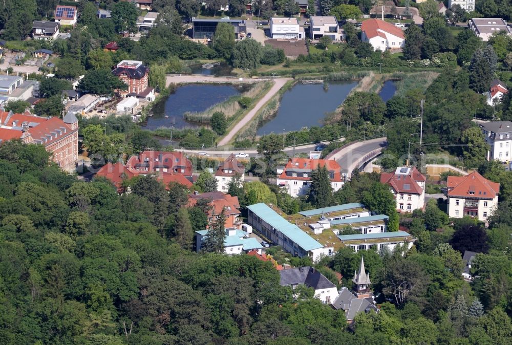 Aerial photograph Erfurt - Building the retirement home Haus on Steigerwald on Parkstrasse in Erfurt in the state Thuringia, Germany