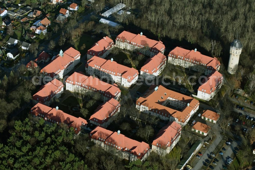 Berlin Buch from the bird's eye view: Building the retirement home Hospiz Ludwigpark on Zepernicker Str in Berlin in Germany