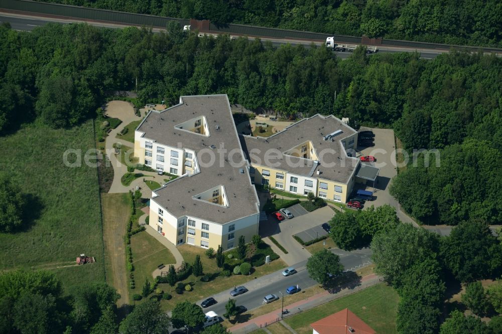 Ronnenberg, Empelde from the bird's eye view: Building the retirement home Integra Seniorenpflegezentrum in Ronnenberg, Empelde in the state Lower Saxony