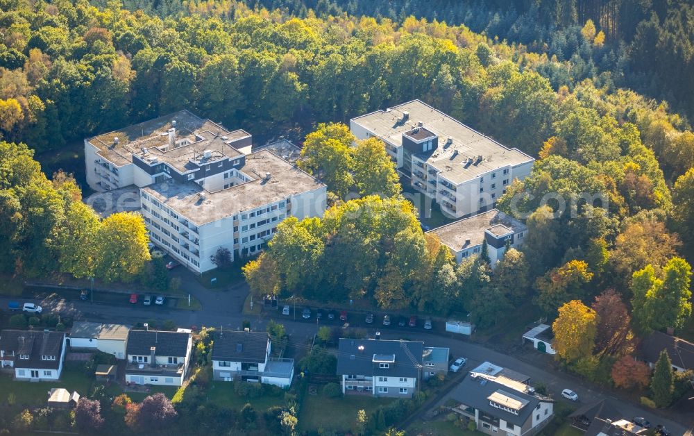 Aerial image Freudenberg - Building the retirement home Johann-Hinrich-Wichern-Haus at the Lagemannstrasse in Freudenberg in the state North Rhine-Westphalia