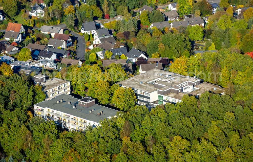 Aerial image Freudenberg - Building the retirement home Johann-Hinrich-Wichern-Haus at the Lagemannstrasse in Freudenberg in the state North Rhine-Westphalia