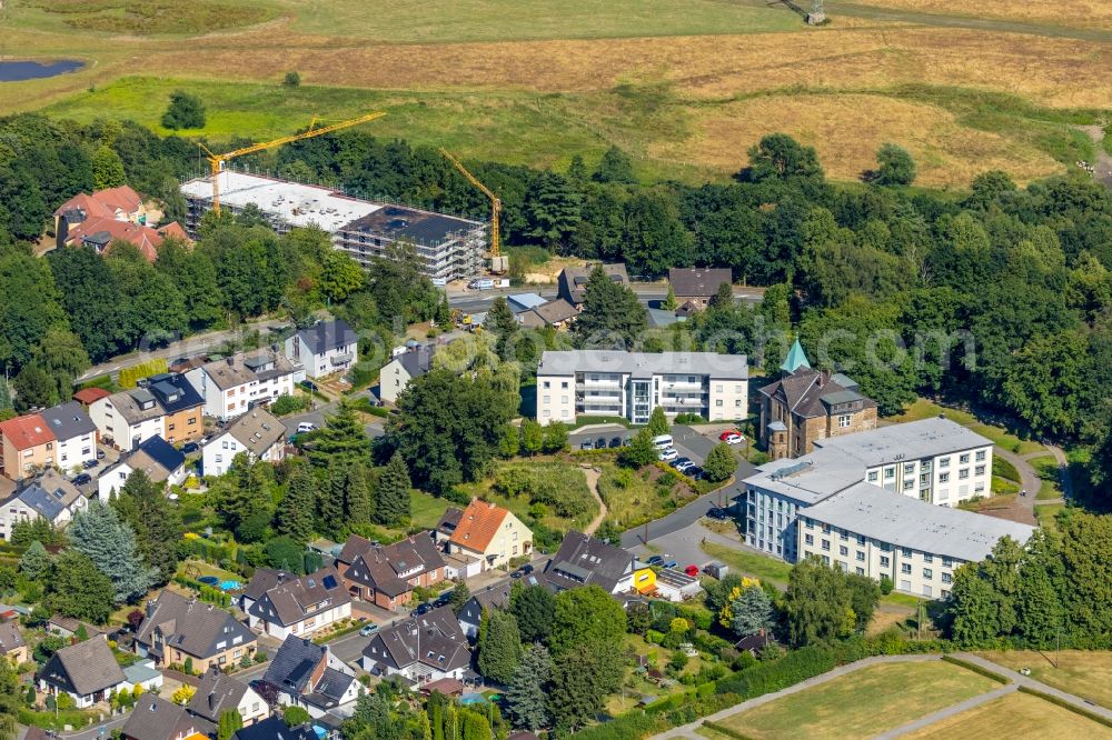 Aerial photograph Witten - Building the retirement home Lutherhaus on Ulmenstrasse in the district Bommern in Witten in the state North Rhine-Westphalia, Germany