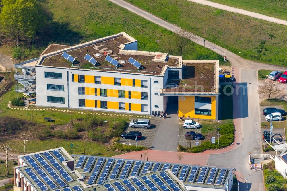 Aerial image Dorsten - Building the retirement home Maria Lindenhof Im Werth in Dorsten in the state North Rhine-Westphalia, Germany