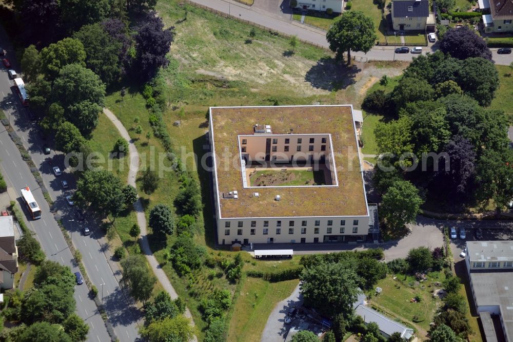 Bad Salzuflen from above - Building the retirement home MediCare Seniorenresidenz Hoffmannspark in Bad Salzuflen in the state North Rhine-Westphalia