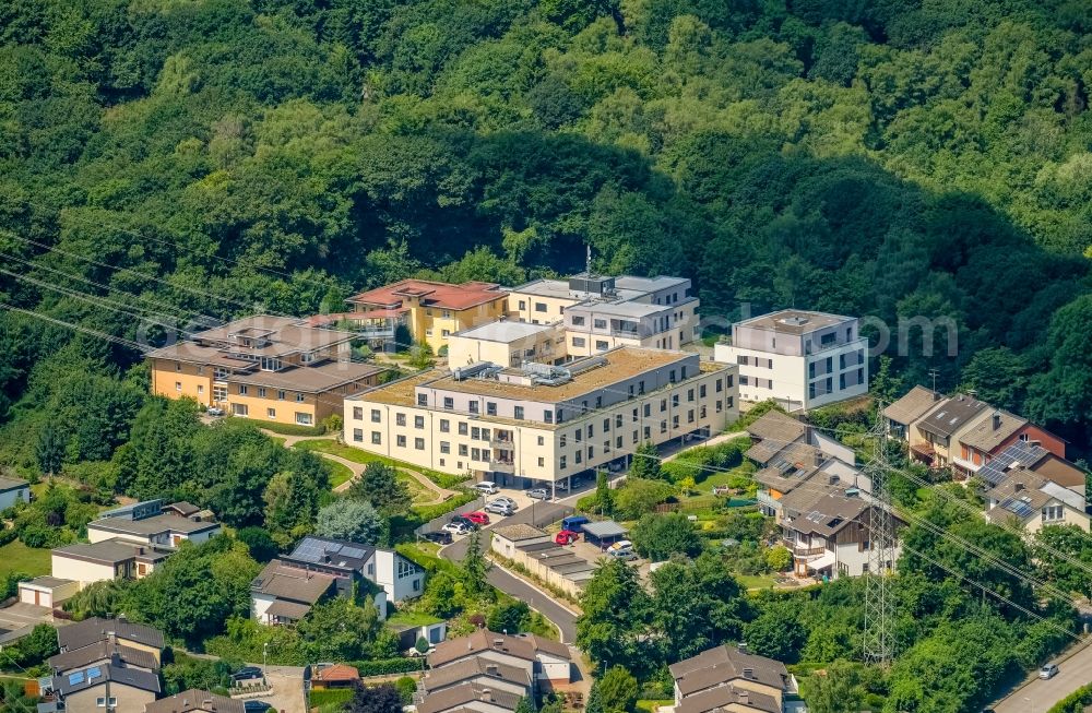 Aerial image Herdecke - Building the retirement home on Parkanlage Nacken on Milloeckerweg in Herdecke in the state North Rhine-Westphalia, Germany