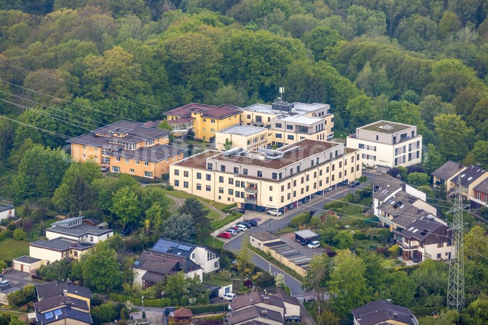 Aerial image Herdecke - Building the retirement home on Parkanlage Nacken on Milloeckerweg in Herdecke in the state North Rhine-Westphalia, Germany