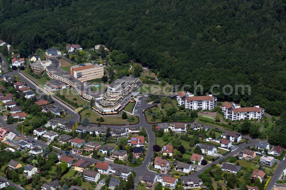 Garitz from the bird's eye view: Building of the retirement home of the Seniorenresidenz Parkwohnstift gem. GmbH at the Heinrich-von-Kleist-Strasse in the district of Garitz in Bad Kissingen in Bayern, Germany