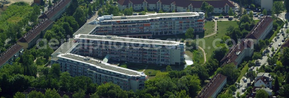 Berlin from above - Building the retirement home of Rosenhof Ahrensburg Seniorenwohnanlage Betriebsgesellschaft mbH in Berlin in Germany