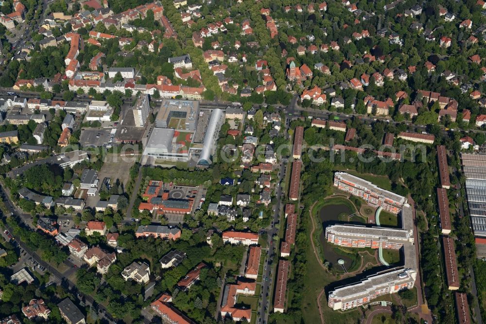 Berlin from above - Building the retirement home of Rosenhof Ahrensburg Seniorenwohnanlage Betriebsgesellschaft mbH in Berlin in Germany