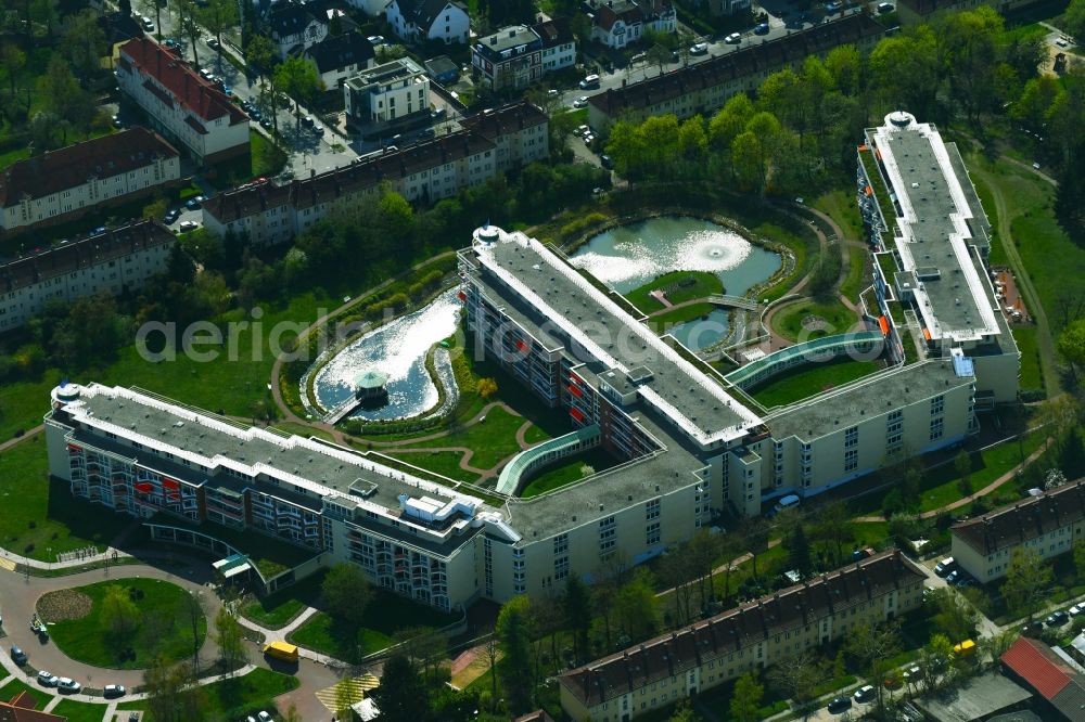 Berlin from above - Building the retirement home of Rosenhof Ahrensburg Seniorenwohnanlage Betriebsgesellschaft mbH in Berlin in Germany