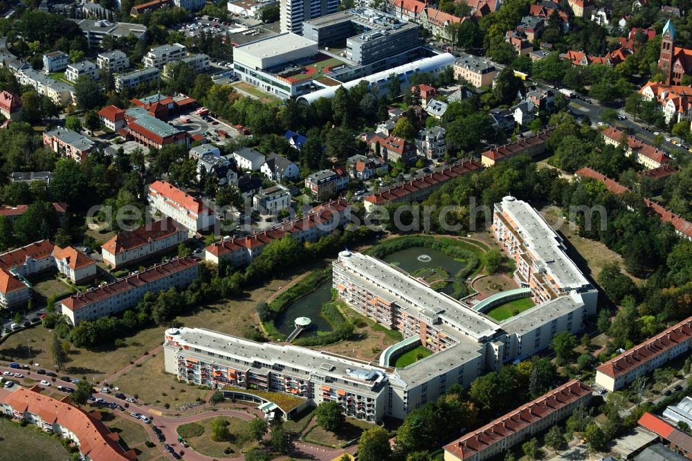 Berlin from the bird's eye view: Building the retirement home of Rosenhof Ahrensburg Seniorenwohnanlage Betriebsgesellschaft mbH in Berlin in Germany