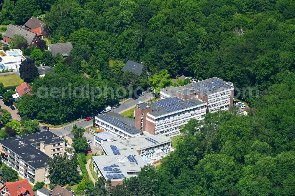 Hamm from the bird's eye view: Building the retirement home of Seniorenheim St. Stephanus gGmbH in the district Heessen in Hamm at Ruhrgebiet in the state North Rhine-Westphalia, Germany