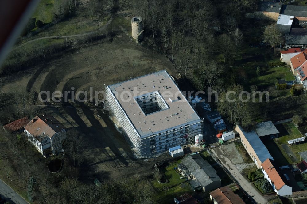 Aerial image Bad Tennstedt - Building the retirement home Senowa mbH on Bergstrasse in Bad Tennstedt in the state Thuringia