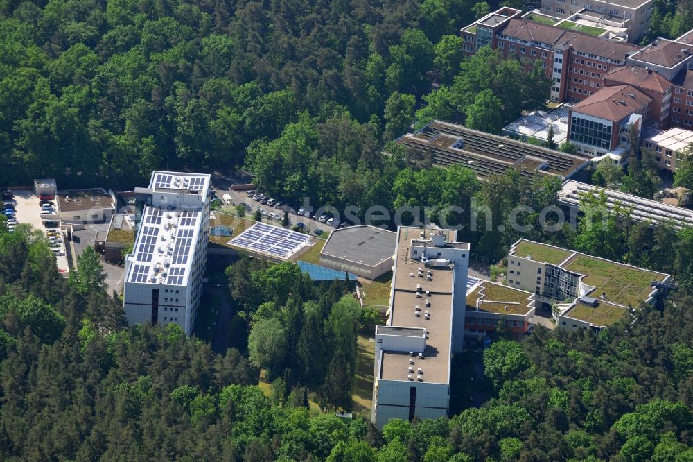 Aerial photograph Erlangen - Building the retirement home Wohnstift Rathsberg in Erlangen in the state Bavaria