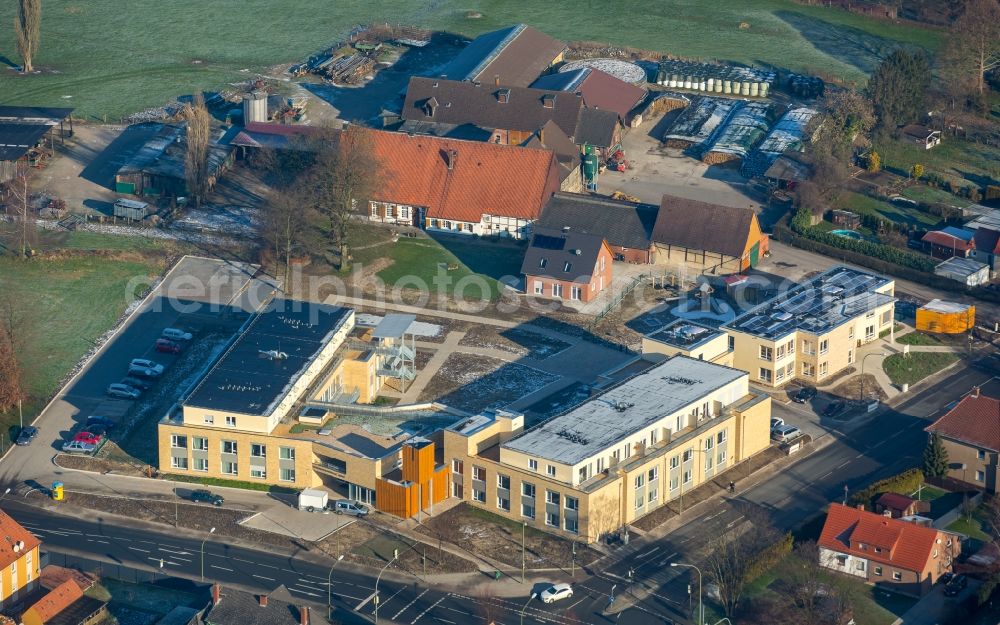 Hamm from above - Building complex of the care centre for the eldery Saint Josef on Muensterstrasse in Koetterberg in the state of North Rhine-Westphalia