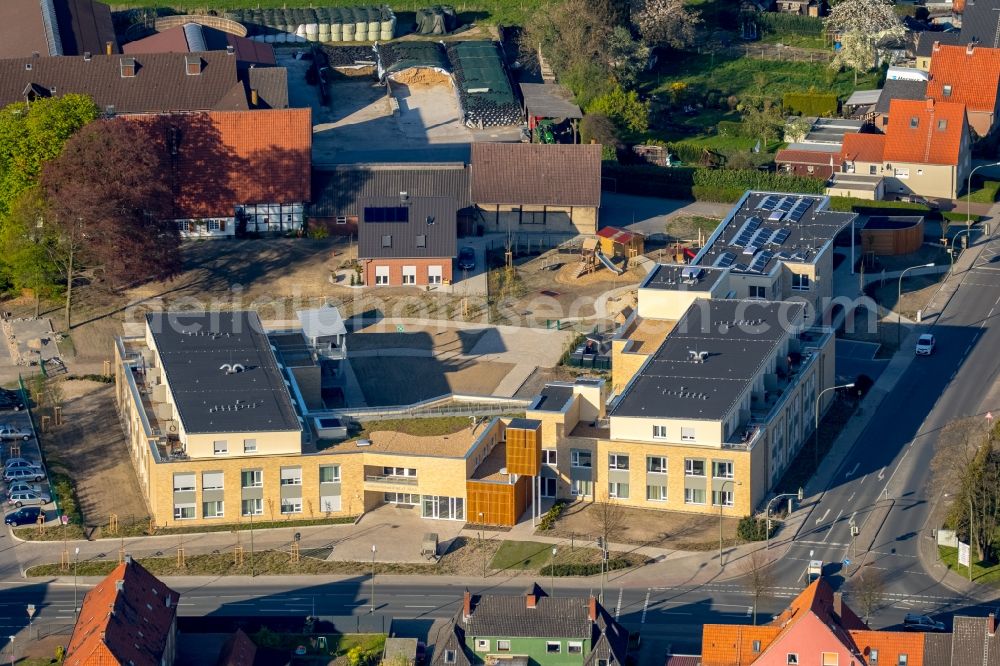 Hamm from above - Building complex of the care centre for the eldery Saint Josef on Muensterstrasse in Koetterberg in the state of North Rhine-Westphalia