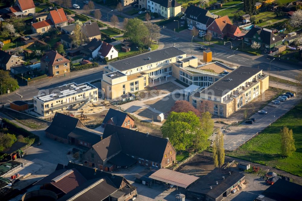 Hamm from above - Building complex of the care centre for the eldery Saint Josef on Muensterstrasse in Koetterberg in the state of North Rhine-Westphalia