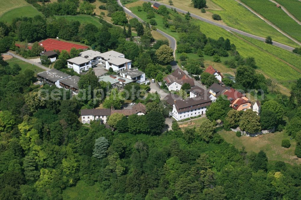 Lörrach from the bird's eye view: Buildings and area of Tuellinger Hoehe, a deaconesses subsidiary in Loerrach in the state Baden-Wurttemberg, Germany