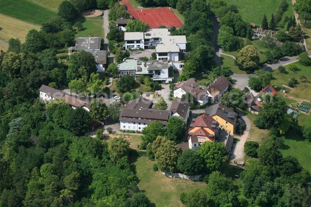 Aerial image Lörrach - Buildings and area of Tuellinger Hoehe, a deaconesses subsidiary in Loerrach in the state Baden-Wurttemberg, Germany