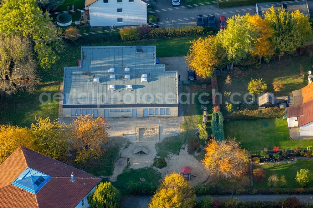 Wetter (Ruhr) from above - Building of the AWO-Kindergarten at the Vogelsanger street in Wetter (Ruhr) in the state North Rhine-Westphalia