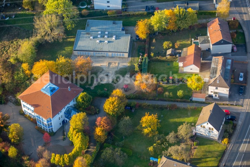 Wetter (Ruhr) from the bird's eye view: Building of the AWO-Kindergarten at the Vogelsanger street in Wetter (Ruhr) in the state North Rhine-Westphalia