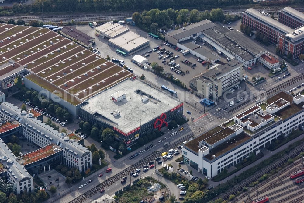 München from the bird's eye view: Building of the construction market Bauhaus in Munich in the state Bavaria, Germany