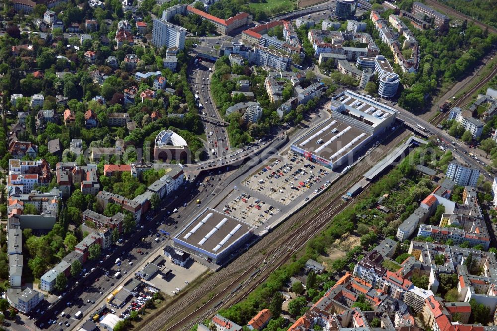 Berlin from the bird's eye view: Building of the construction market BAUHAUS Berlin-Kurfuerstendamm in the district Halensee in Berlin, Germany