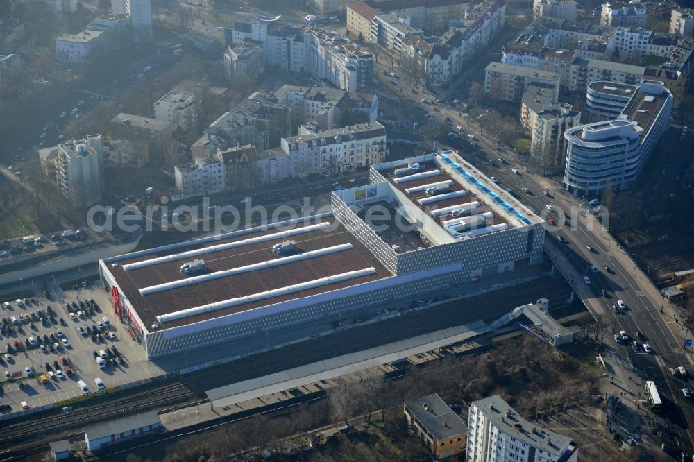 Aerial photograph Berlin - Building of the construction market BAUHAUS Berlin-Kurfuerstendamm in the district Halensee in Berlin, Germany