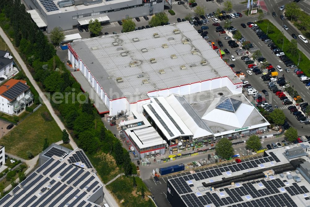 Aerial photograph Ingolstadt - Building of the construction market BAUHAUS Ingolstadt Am Westpark in Ingolstadt in the state Bavaria, Germany