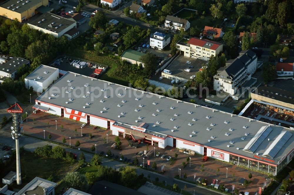 Berlin from above - Building of the construction market of Hellweg-Die Profibaumaerkte GmbH & Co. KG in Berlin