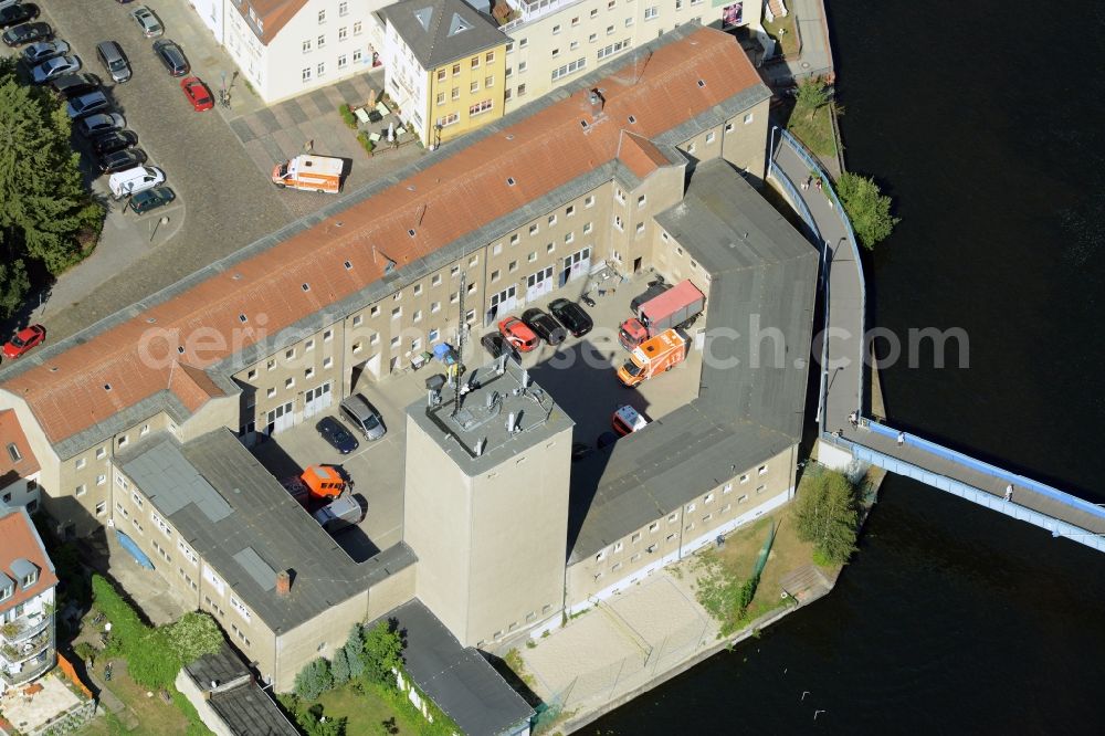 Aerial photograph Berlin - Building of the fire service and the volunteer fire brigade Koepenick in Berlin in Germany