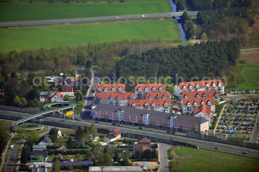 Aerial photograph Mahlow - Building the Best Western Premier Airport Hotel Fontane in Mahlow in Brandenburg