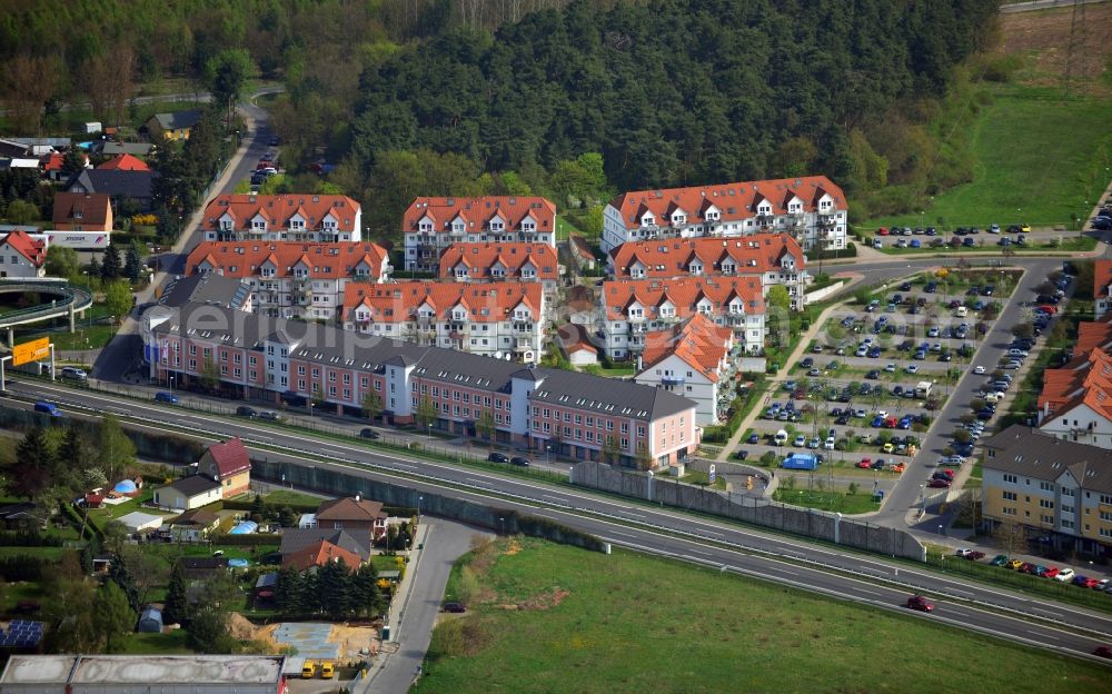 Mahlow from above - Building the Best Western Premier Airport Hotel Fontane in Mahlow in Brandenburg