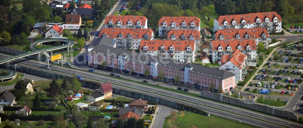 Mahlow from the bird's eye view: Building the Best Western Premier Airport Hotel Fontane in Mahlow in Brandenburg