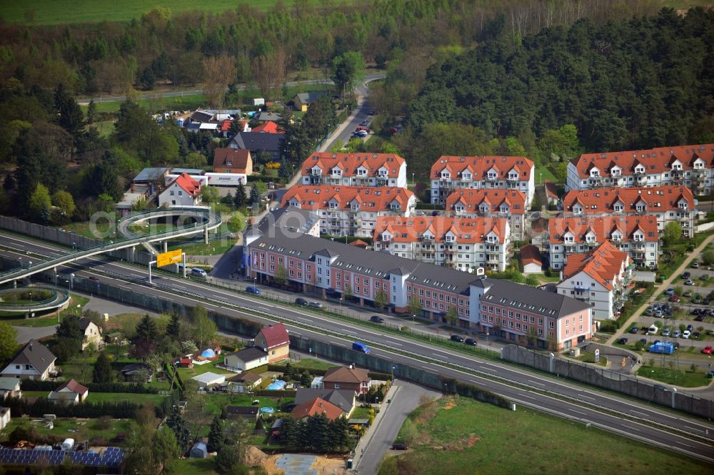 Aerial image Mahlow - Building the Best Western Premier Airport Hotel Fontane in Mahlow in Brandenburg