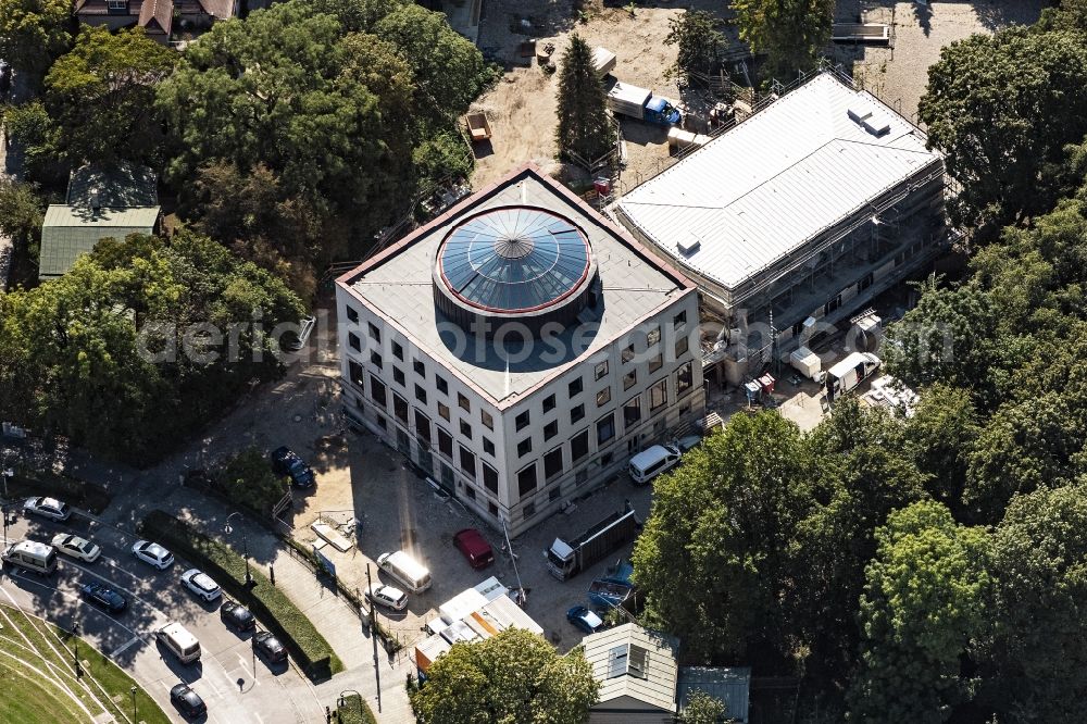 Aerial image München - Building the visitor center Amerika Haus in Munich in the state Bavaria, Germany