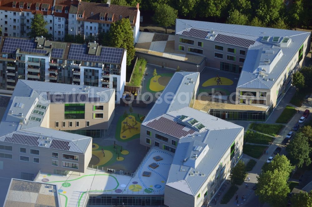 Aerial photograph Hamburg - Building of the Education Center Gateway to the World in Hamburg