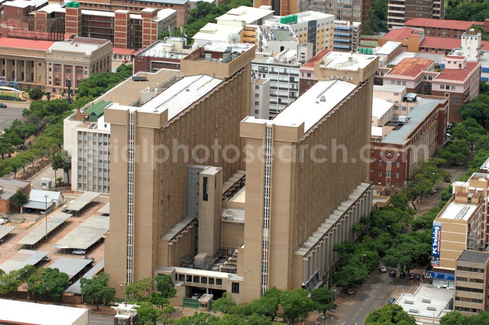 PRETORIA from above - Building of the Department of Land Affairs in Pretoria, the capital of South Africa