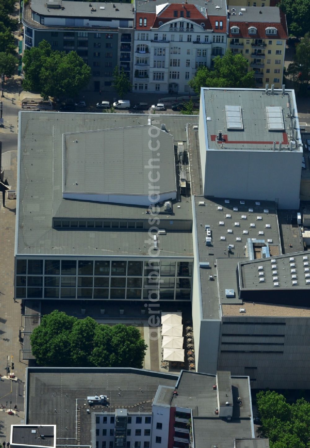 Aerial photograph Berlin - Building of the German Opera at the Bismarck street in Berlin's Charlottenburg district