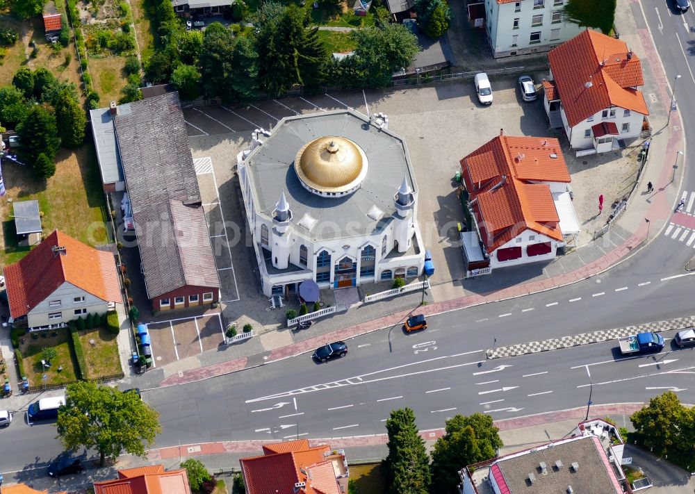 Aerial photograph Göttingen - Building of the DITIB mosque in Goettingen in the state Lower Saxony, Germany