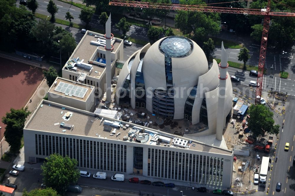 Köln from above - Building the DITIB central mosque in Cologne, North Rhine-Westphalia